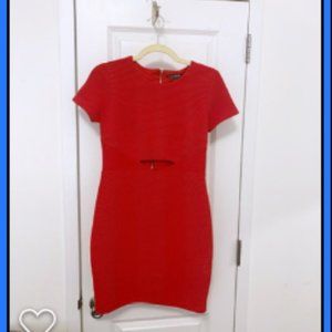 Express Ribbed Cut Out Dress | Small